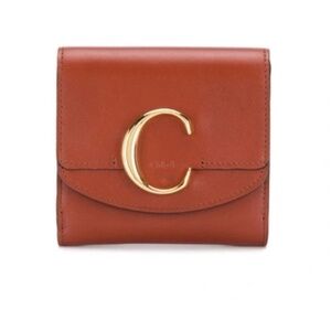 Chloe C Trifold Wallet Sepia